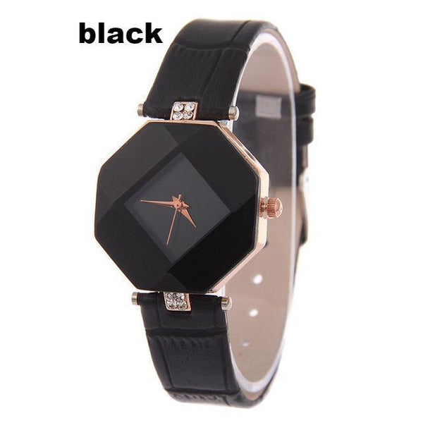 Gem Cut Crystal Wrist Watch For Womens