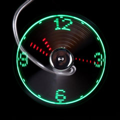 Adjustable USB LED Fan Desktop Clock